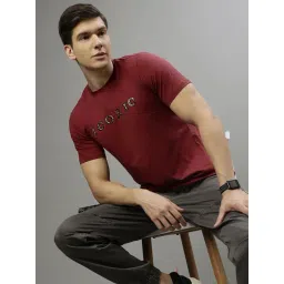 Iconic Men Typography Regular Fit Cotton T-shirt-picture-16