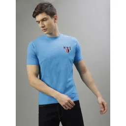 Iconic Men Typography Regular Fit Cotton T-shirt image 1