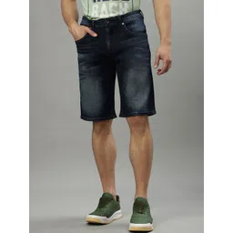 Iconic Men Washed Denim Shorts-picture-22