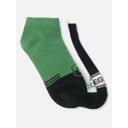 Iconic  Pack Of 3 Patterned  Cotton Ankle-Length Socks-picture-11