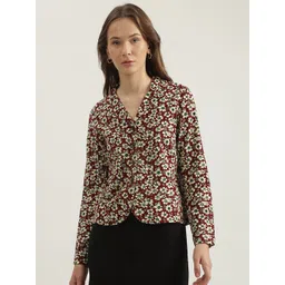 Iconic Printed Cotton Single Breasted Blazer-picture-31