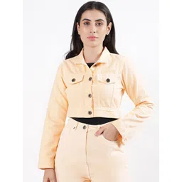 Iconic Pure Cotton Crop Denim Jacket image 1