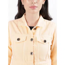 Iconic Pure Cotton Crop Denim Jacket image 2