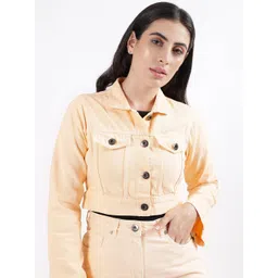 Iconic Pure Cotton Crop Denim Jacket image 5