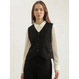 Iconic Pure Cotton V-Neck Waistcoat-picture-14