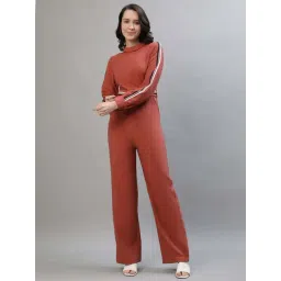 Iconic Rust Plain Jumpsuit-picture-34