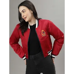 Iconic Women Varsity Jacket with Embroidered-picture-16