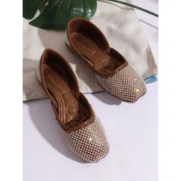 ICONICS Women Embellished Round Toe Mojaris-picture-32