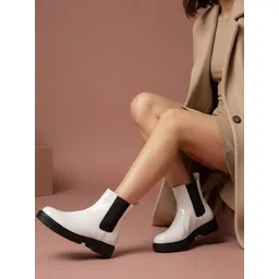 ICONICS Women Round Toe Chelsea Boots-picture-20