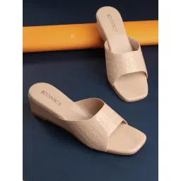 Iconics Women's Beige Casual Wedges-picture-20