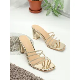Iconics Women's Golden Casual Sandals-picture-18