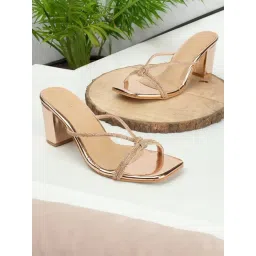 Iconics Women's Rose Gold Casual Sandals-picture-12