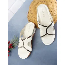 Iconics Women's White Casual Wedges-picture-34