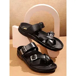 ID Men's Black Toe Ring Sandals-picture-35
