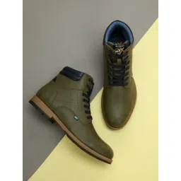 ID Men's Olive Casual Boots-picture-22