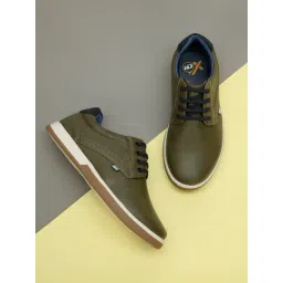 ID Men's Olive Derby Shoes-picture-47