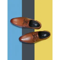 ID Men's Tan Derby Shoes-picture-27