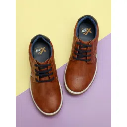 ID Men's Tan Derby Shoes-picture-16