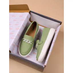 ID Women's Green Casual Loafers-picture-23
