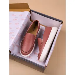 iD&U Women Colourblocked Leather Regular Loafers image 1