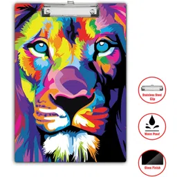 ideal foz Colorful Lion Printed Exampad/Clipboard for kids, students, office use etc_031-picture-10