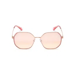 IDEE Dark Pink Hexagon UV Protection Sunglasses for Women-picture-23