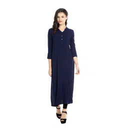 Identiti Blue A Line Kurta-picture-38