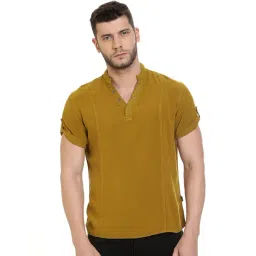 Identiti Mustard Slim Fit Shirt-picture-39