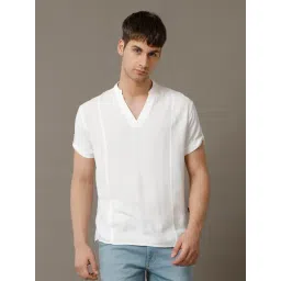 Identiti White Slim Fit Shirt-picture-15