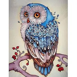 iDream Home 5D DIY Diamond Painting Owl Mosaic Wall Decor, Rhinestone Art for Home Decoration (24cm x 16cm)-picture-13