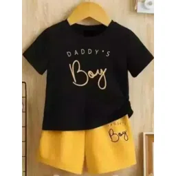 IESHNE Lifestyle Kids-Unisex Black Cotton Blend Printed Clothing Set-picture-56