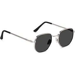 iflash Small Octagonal Polarized Sunglasses for Women Men Classic Retro Metal Frame Polygon Sun Glasses UV400 Protection-picture-22