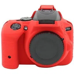 IJJA camera cover D5500/5600 for nikon camera silicone protective cover with screen tempered glass , Professional Silicone Rubber Camera Case Cover Detachable Protective cover (red) Camera Bag-picture-11