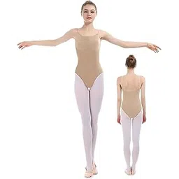 IKAANYA Girls and Women Seamless innerwear Leotard for Gymnastics | Ballet I Contemporary | Dance-picture-28