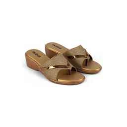 IKAGI Textured Wedge Sandals-picture-10