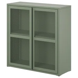 ikea ivar Cabinet with doors, grey-green mesh, 80x83 cm-picture-23