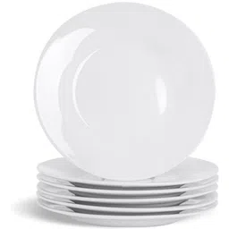 ikea Pack of 6 Stoneware Digital Shoppy OFTAST Tempered Opal Glass Dinnerware Plates - 6 Piece, White Dinner Set-picture-12