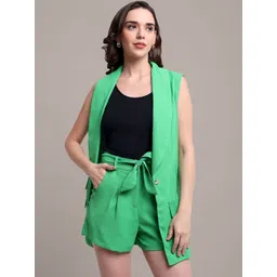 iki chic Sleeveless Blazer & Shorts Co-Ord Set-picture-22