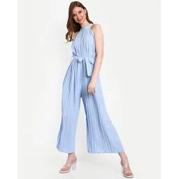 iki chic Sleeveless Jumpsuit with Waist Tie-Up-picture-34