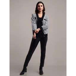 iki chic Women Checked Woollen Cardigan-picture-36