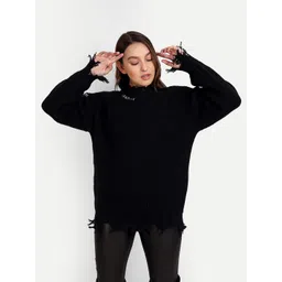 iki chic Women Ribbed Pullover-picture-27