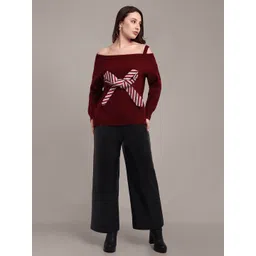 iki chic Women Woollen Pullover with Applique Detail-picture-40