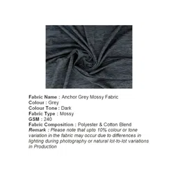 Ikiriya 2-Pcs Grey Wooden Round Ottomans image 4