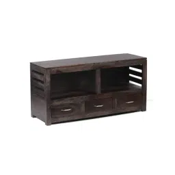 Ikiriya Allen Solid Dark Brown Wood Console Table Mahogany Finish-picture-43