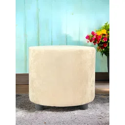 Ikiriya Beige Wooden Round Ottomans-picture-39
