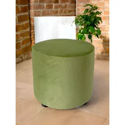 Ikiriya Green Wooden Round Ottomans-picture-37