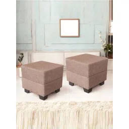 Ikiriya Iris Jute Beige Pinewood Contemporary Ottomans-picture-22