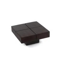 Ikiriya Montreal Dark Brown Wood Coffee Table Mahogany Finish-image-15