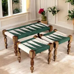 ikiriya Oakville Solid Wood Bench in Green Finish-picture-11
