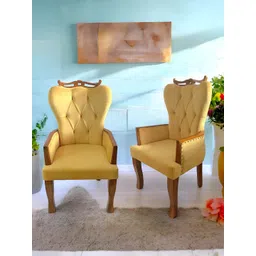 Ikiriya Set Of 2 Yellow Wooded LoungeChair-picture-25